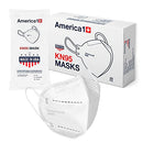 America1 KN95 Face Masks | Made in USA | Breathable Face Masks with 4-Layer Protection | Face Masks for Men and Women | Disposable Face Masks for Work, Home, and Outdoor | 20 Count White Face Masks America1
