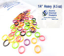Sonic Dental - Neon Color Latex 1/4" Heavy 4.5 oz - Orthodontic Elastic - Braces - Small Dental Rubber Bands - Made in the USA Sonic Dental Supply