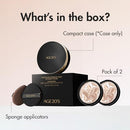 AGE20'S Signature Essence Pact SPF 50+ | Pack of 2 | 21N VANILLA | Cream Foundation, Dewy Finish, Natural Coverage | Korean Cushion Foundation Infinity Warehouse