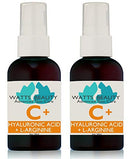 Watts Beauty Moisturizing Hyaluronic Acid Serum with Vitamin C - Advanced Antioxidant Skin Repair Gel - Made in USA - 4 oz Watts Beauty