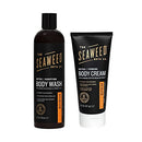 The Seaweed Bath Co. Orange, Eucalyptus & Cedar 12oz Body Wash and 6oz Body Cream, Natural Organic Bladderwrack Seaweed, Paraben Free The Seaweed Bath Co. Store
