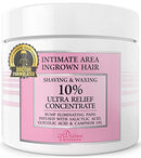 Divine Derriere Ingrown Hair Treatment Pads (Razor Bump Stopper) After Shave Solution to Eliminate Ingrown Hairs and Razor Burns - Ingrown Hair Treatment Pads for Men and Women Divine Derriere