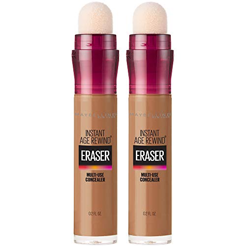 Maybelline Instant Age Rewind Eraser Dark Circles Treatment Multi-Use Concealer, Warm Olive, 0.2 Fl Oz (Pack of 2) (Packaging May Vary) Maybelline New York
