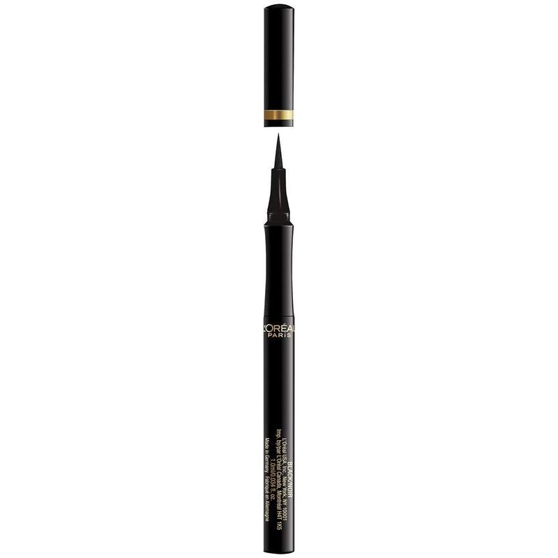 L'Oréal Paris L'Oreal Cosmetics Makeup Infallible Super Slim Liquid Eyeliner With Limited Edition Easy To Use Witch Eye Stencil Black, Halloween kit, 1 Count L'Oreal Paris