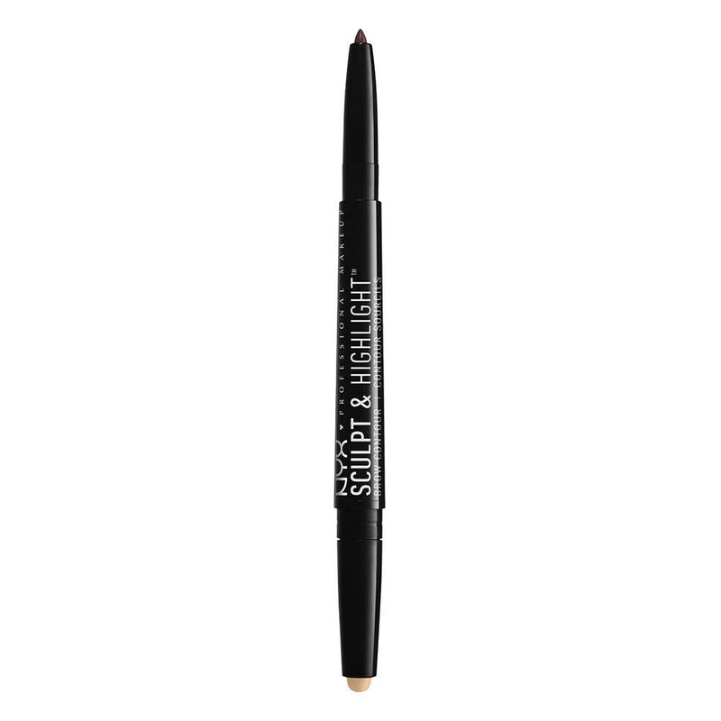 NYX PROFESSIONAL MAKEUP Sculpt and Highlight Brow Contour, Eyebrow Pencil, Espresso Light NYX PROFESSIONAL MAKEUP