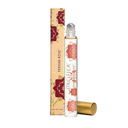Pacifica Beauty Persian Rose Rollerball Clean Fragrance Perfume, Made with Natural & Essential Oils, 0.33 Fl Oz | Vegan + Cruelty Free | Phthalate-Free, Paraben-Free | Travel Size Pacifica