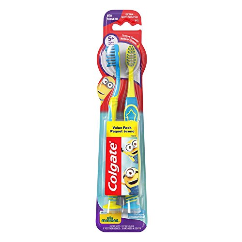 Colgate Kids Minions Toothbrush, 2 Count Colgate