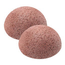MZ Skin Natural Konjac Sponge Duo Pack of 2 – French Red Clay Infused Facial Cleansing & Gentle Exfoliating Sponges, Removes Dirt & Makeup, Includes Jelly Travel Pouch Infinity Warehouse