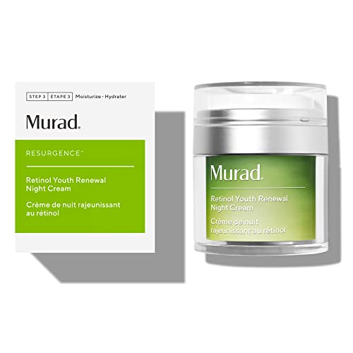 Murad Resurgence Retinol Youth Renewal Night Cream - Retinol Cream for Lines and Wrinkles - Anti-Aging Night Face Cream - Night Cream for Face Firming and Smoothing, 1.7 Fl Oz Murad