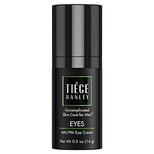 Tiege Hanley Eye Cream for Men (EYES) | Morning and Night | Caffeine to Fight Dark Circles and Wrinkles like a Ninja | Fragrance Free for Sensitive Skin | 0.5 Ounces Tiege Hanley