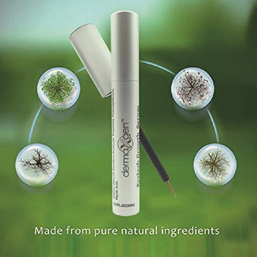 Dermaxgen Eyelash Growth Serum- Pure Organic - Enhancement For Longer, Fuller & Thicker Lashes and Eyebrows 3.5ML / FL OZ. DERMAXGEN