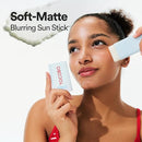 Cotton Airy Sun Stick SPF 50 Broad Spectrum Korean Matte Sunscreen Stick for Face - Travel Size Sebum Control Sunblock -Vegan, Lightweight, Non-Sticky 0.67 oz Infinity Warehouse