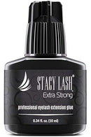 Extra Strong Eyelash Extension Glue - Stacy Lash 0.34 fl.oz / 10 ml / 0.5-1 Sec Drying time/Retention – 7 Weeks/Maximum Bonding Power/Professional Use Only Black Adhesive for Semi-Permanent Extensions STACY LASH