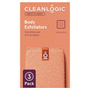 Cleanlogic Small Exfoliating Body Scrubber, 3 count Cleanlogic