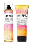 Bath and Body Works Happy Vibes Gift Set - Fine Fragrance Mist & Body Cream - Full Size Bath & Body Works