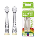 BabySmile Replacement Brush Heads (Made in Japan) for Kids Sonic Electric Toothbrush, 2 Counts (Soft, for Ages 2-12 Years) BabySmile