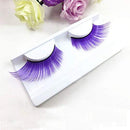 Alluring Synthetick Mink Lashes Reusable Strip False Eyelashes Hand-made Cat-Eye, Fun Color Lashes - PURPLE Alluring