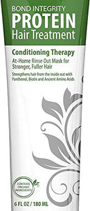Protein Hair Treatment for Dry Damaged Hair: Moisturizing Hair Mask for Thicker Fuller Looking Hair - Deep Conditioner for Curly Hair Leaves Hair Light and Bouncy. Keratin and Color Safe. LuxeOrganix LuxeOrganix