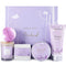 Bath Gifts for Women - Gift Set for Women Body & Earth 5 Piece Body Spa Bath Set Gift Baskets with Orchid Scented Candle, Body Butter, Hand Cream, Bath Bar and Bath Bomb, Christmas Gift for Women BODY & EARTH