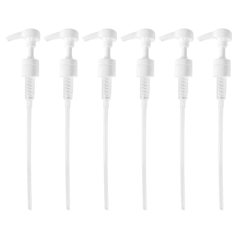 Geti Beauty SalonTop Shampoo Bottle Liquid Dispenser – 6-Pack Liter 33.8 oz Pump – Fits Common Shampoo and Conditioner Containers – Non-Slip Notch Design – 28/410 4cc Geti Beauty