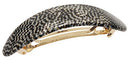 France Luxe Oval Volume Barrette - Opera Silver France Luxe