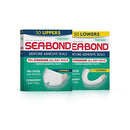 Sea Bond Secure Denture Adhesive Seals Multipack, Zinc Free, All Day Hold, Mess Free, Fresh Mint Uppers and Lowers- 30 each Just for Men