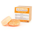 Fresh Citrus Shampoo and Conditioner Bar Set for All Hair Types, 100% Natural and Vegan, Eco Friendly, Plastic Free, Gift Set, Handmade in USA by Clever Yoga Clever Yoga