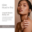 Intelligent Nutrients Liquid Green Body Oil, Intensive Hydration and Radiance, Antioxidant and Soothing for All Skin Types, Vegan, 3.4 Oz Infinity Warehouse