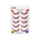 KISS Looks So Natural False Eyelashes Multipack, Lightweight & Comfortable, Natural-Looking, Tapered End Technology, Reusable, Cruelty-Free, Contact Lens Friendly, Style Shy, 5 Count KISS