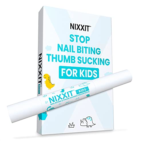 NIXXIT Nail Biting Treatment for Kids - Stop Thumb Sucking for Kids, Toddlers, Children - No Bite Nail Polish Pen - Non Glossy - Bitter Taste - Safe & Effective Solution NIXXIT