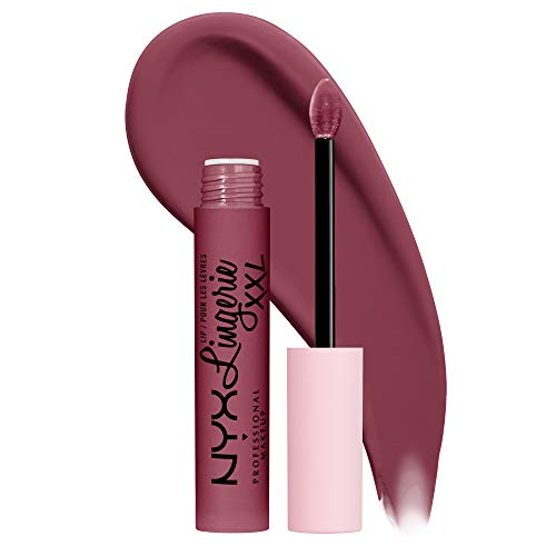 NYX PROFESSIONAL MAKEUP Lip Lingerie XXL Matte Liquid Lipstick - Bust-Ed (Purple Mauve) NYX PROFESSIONAL MAKEUP