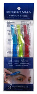 Personna Eyebrow Shapers 3 Count (2 Pack) Personna