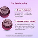 OLLY Muscle Recovery Sleep Gummies, Sleep and Sore Muscle Support, 3mg Melatonin, Tart Cherry, Vitamin D, Berry Flavor - 40 Count Infinity Warehouse