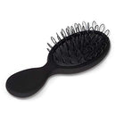 The Hair Shop Mini Black Loop Brush - Salon Professional Grade with Matted Black & Ergonomic Travel Size Design- Small & Safe Detangler Tool for 100% Remy Human and Synthetic Hair Extensions and Wigs The Hair Shop