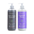 Renpure Plant-Based Natural Charcoal Body Wash & Honey Lavender 2pk – for Body, Sulfate Free, Shower Gel Body Wash with Pump & Exfoliating Natural Body Scrub Soap for Women & Men, 19 Oz, White Renpure, LLC