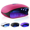 Professional UV LED Nail Lamp 48W - Salon/Home Use Dryer for Nail Polish - 4 Timer Modes - Manicure and Pedicure Compatible Gel Nail Polish Curing Lamp - LCD Display | Bonus 5 Finger Clips - Pink Magic UV