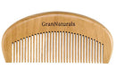 GranNaturals Wooden Comb Hair + Beard Detangler for Women and Men - Natural Anti Static Wood for Detangling and Styling Wet or Dry Curly, Thick, Wavy, or Straight Hair - Small Pocket Sized GranNaturals