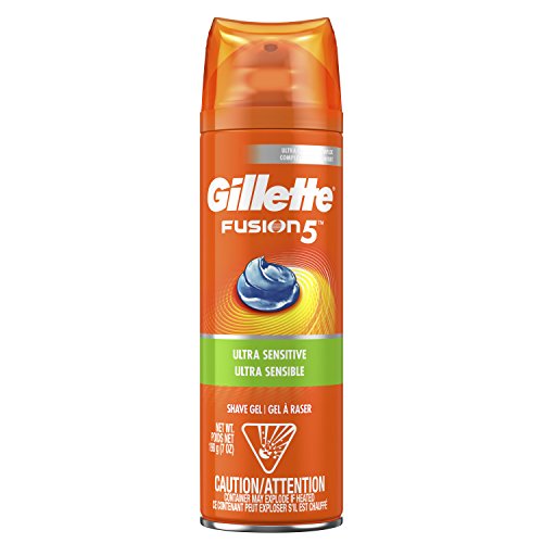 Gillette Fusion5 Ultra Sensitive Shave Gel, 7 Ounce Gillette