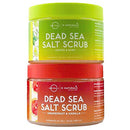 O Naturals Lemon Scrub & Coconut Exfoliating Dead Sea Salt Scrub Bundle 18 Ounce Each. O Naturals