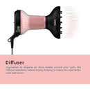 Diffuser Hair Dryer for Curly Hair with Ceramic Technology, Lightweight Elegance, 2-in-1, Gifts for Her, Reduces Frizz, Enhances Curls, Volumizes, Portable Hair Dryer, ALCI Safety Plug Infinity Warehouse