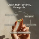 Blueprint Bryan Johnson Omega-3 - Vegan Algae Omega 3 Supplement with EPA/DHA - 800mg Plant-Based for Brain, Heart & Joint Support - High Absorption Triglyceride Form - 1:1 EPA/DHA Infinity Warehouse