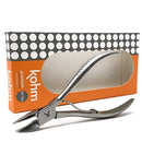 KOHM Ingrown Toenail Clippers for Thick Nails - 5" Long KP-700 Heavy Duty Stainless Steel Toe Nail Nippers Tool for Men, Women, Seniors & Adults - Professional Podiatrist Tool Kohm