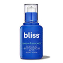 Bliss Renew & Smooth Night Serum, Resurfacing Face Serum with Glycolic & Polyhydroxy Acid | Clean | Cruelty-Free | Paraben Free | Vegan | 1 oz Bliss