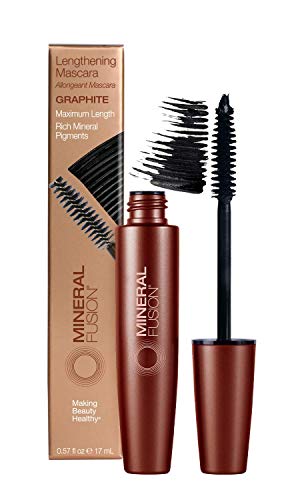 Mineral Fusion Lengthening Mascara, Graphite, 0.57 Fl Oz (Packaging May Vary) Mineral Fusion