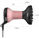 Diffuser Hair Dryer for Curly Hair with Ceramic Technology, Lightweight Elegance, 2-in-1, Gifts for Her, Reduces Frizz, Enhances Curls, Volumizes, Portable Hair Dryer, ALCI Safety Plug Infinity Warehouse