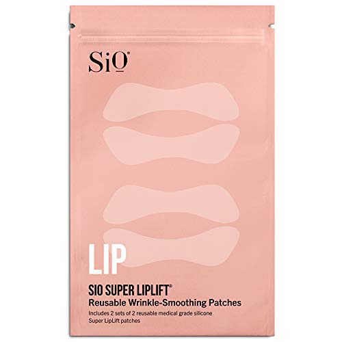 SiO Beauty Super LipLift | Smile & Lip Anti-Wrinkle Patches 4 Week Supply | Overnight Smoothing Silicone Patches For Lip & Smile Wrinkles And Fine Lines SiO