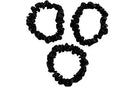 CELESTIAL SILK Mulberry Silk Scrunchies for Hair (Small, Black) Celestial Silk