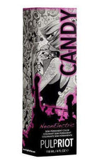 Pulp Riot Semi-Permanent Neon Hair Color 4oz- Candy P.R.