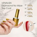 VENALISA 2 Pcs No Wipe Gel Top Coat and Base Coat Set- High Gloss Shiny Base Top Coat Gel Nail Polish Kit, Soak Off Nail Art Home and Professional Manicure Infinity Warehouse