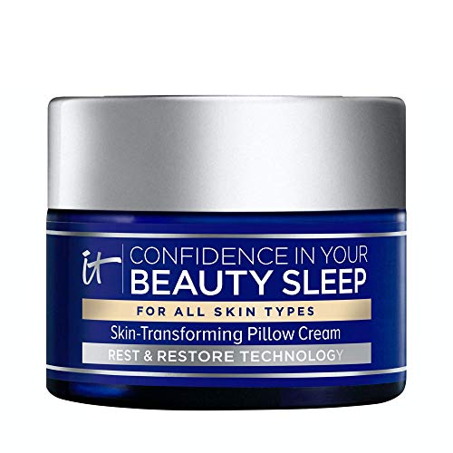 IT Cosmetics Confidence in Your Beauty Sleep - Anti-Aging Night Cream - Visibly Improves Fine Lines, Wrinkles, Dryness, Dullness & Loss of Firmness - With Hyaluronic Acid - 0.47 fl oz It Cosmetics